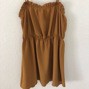 Mustard summer dress